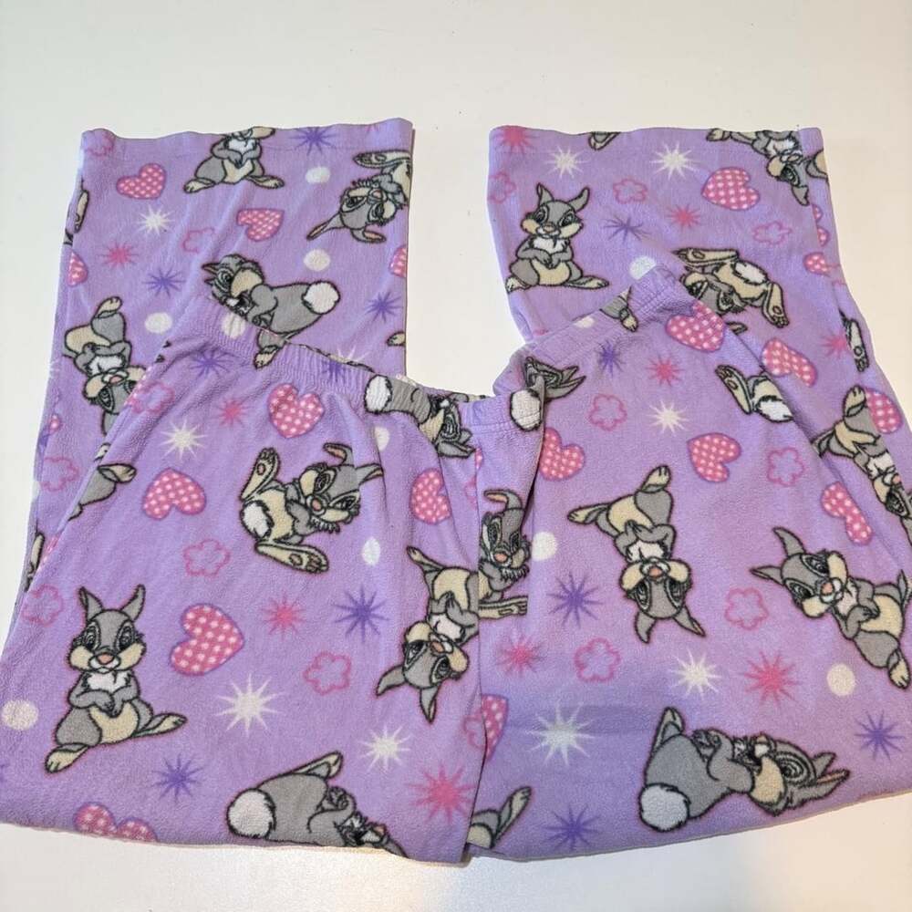 The Wonderful World of Disney Vintage 2000s Y2K Thumper Fleece Pajama Pants